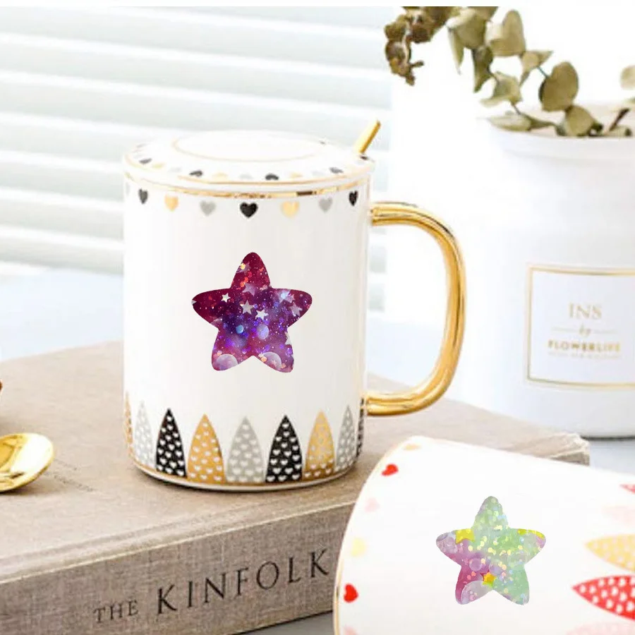 Vibrant Glitter Star Stickers Pack (50/500 pcs) 6 Vibrant Glitter Star Stickers Pack (50/500 pcs) - Image 6