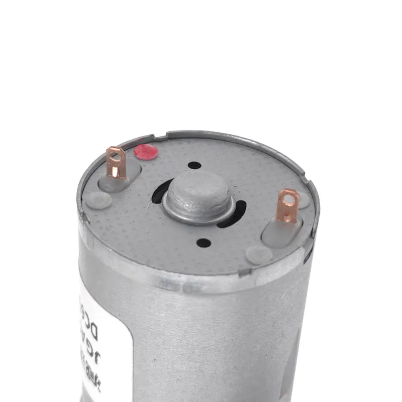 Durable Silver 12:1 Gear DC Motor 6-24V 4 Durable Silver 12:1 Gear DC Motor 6-24V - Image 4