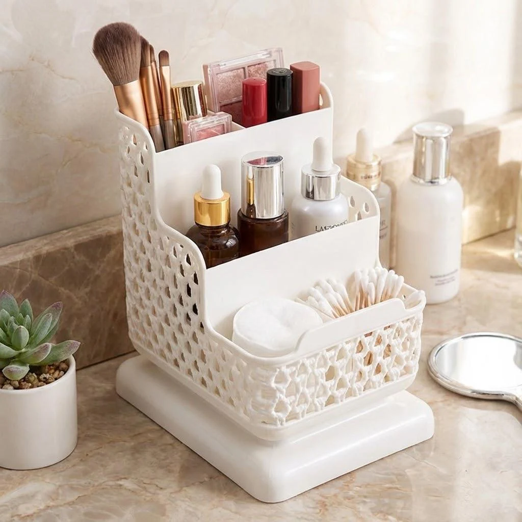 Pink Multi-Layer Desk Organizer 9 Pink Multi-Layer Desk Organizer - Image 9