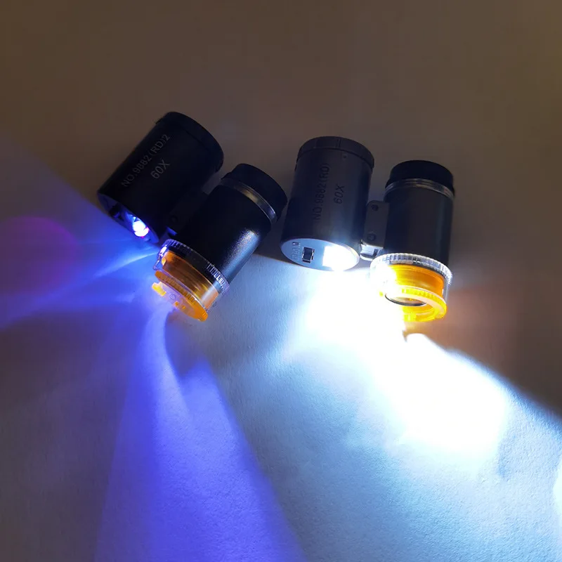 60X Mini Pocket LED UV Jeweler's Loupe 3 60X Mini Pocket LED UV Jeweler's Loupe - Image 3