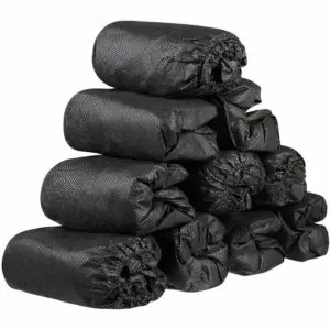 Black Disposable Shoe Covers 15.7x5.9 in, Pack of 100 17 S5c0ab6e9e7e744708091549eb935faf51