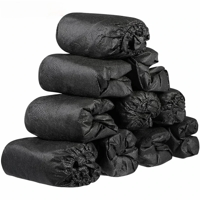 Black Disposable Shoe Covers 15.7x5.9 in, Pack of 100 8 Black Disposable Shoe Covers 15.7x5.9 in, Pack of 100 - Image 8