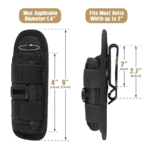 Tactical Nylon Flashlight Holster for 5+ Inch Lights 8 S5c59ccf79c514d26b09afb195c57c255X
