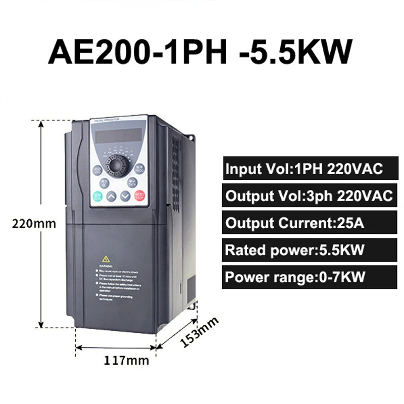 5.5KW Industrial VFD Frequency Inverter 7 5.5KW Industrial VFD Frequency Inverter - Image 7