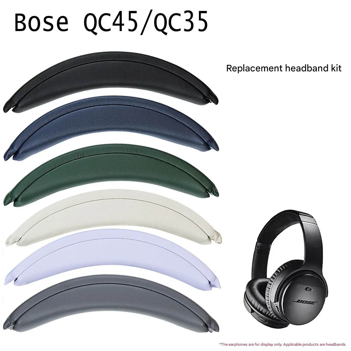 Bose QC45 Leather Replacement Earpads in Multiple Colors 6 Bose QC45 Leather Replacement Earpads in Multiple Colors - Image 6