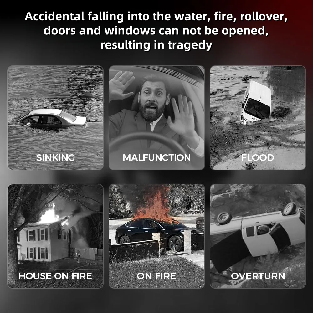 Car Emergency Rescue Tool with Window Breaker 5 Car Emergency Rescue Tool with Window Breaker - Image 5