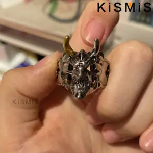 Stainless Steel Devil Skull Ring for Men 9 S5e5eea77673b4381a0088ce204f9fca19