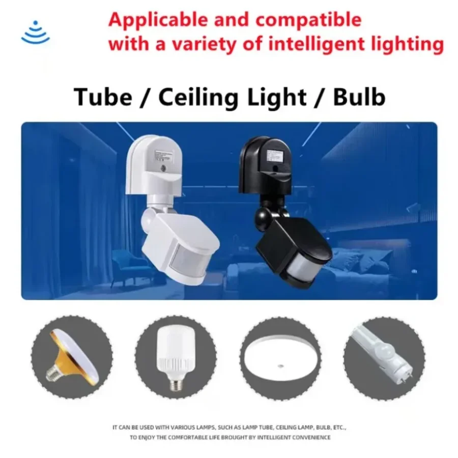 Modern PIR LED Motion Sensor Light 85-265V 2 Modern PIR LED Motion Sensor Light 85-265V - Image 2