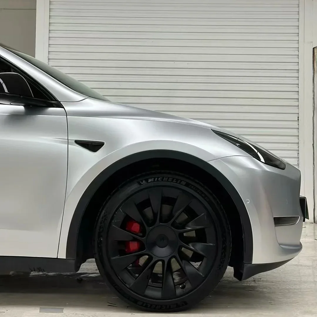 Satin Silver Chrome Vinyl Wrap for Vehicles 6 Satin Silver Chrome Vinyl Wrap for Vehicles - Image 6