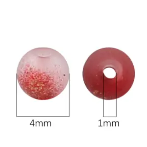 Frosted Gold Splattered Glass Beads Set 13 S5ec48cc1276d4769a33206bc31d8874fQ