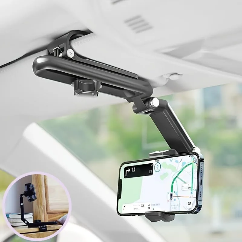 Universal Sun Visor Phone Holder with 360° Rotation 1 Universal Sun Visor Phone Holder with 360° Rotation
