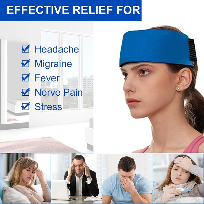 Blue Gel Ice Pack with Adjustable Strap 5 Blue Gel Ice Pack with Adjustable Strap - Image 5