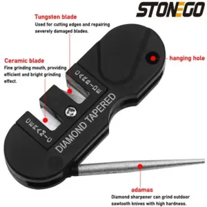 Compact Black Multifunctional Sharpening Tool 11 S5f308cc14eac4d688bcb86d6393463c6X