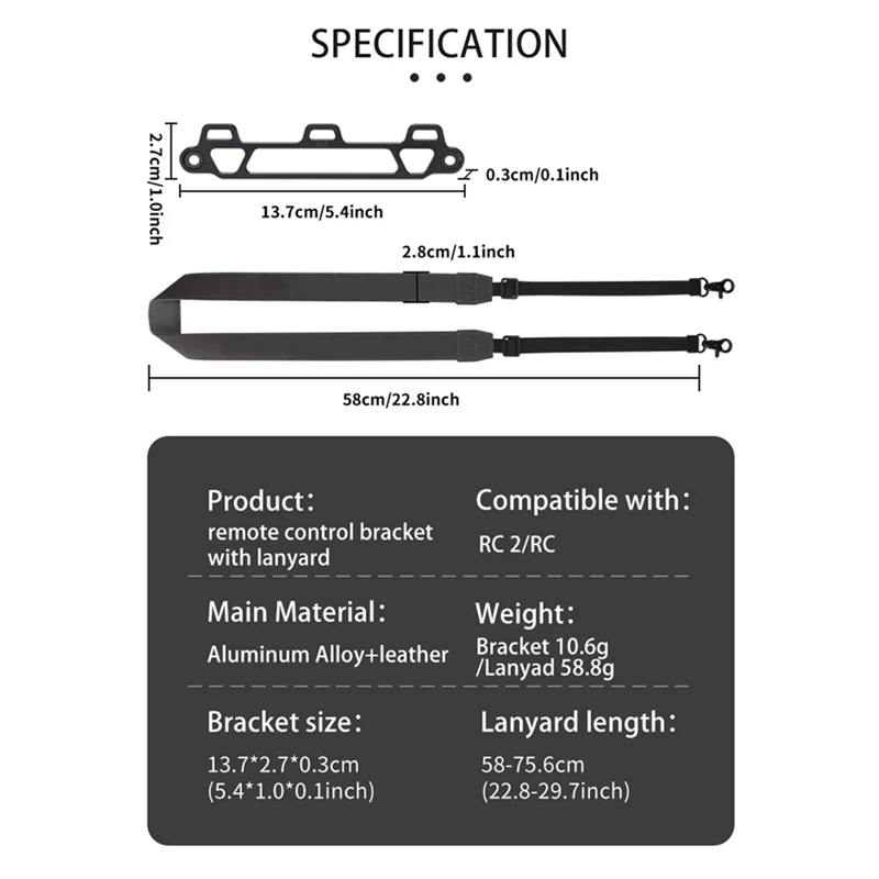 DJI Mini 3/4 Remote Control Strap 2 DJI Mini 3/4 Remote Control Strap - Image 2