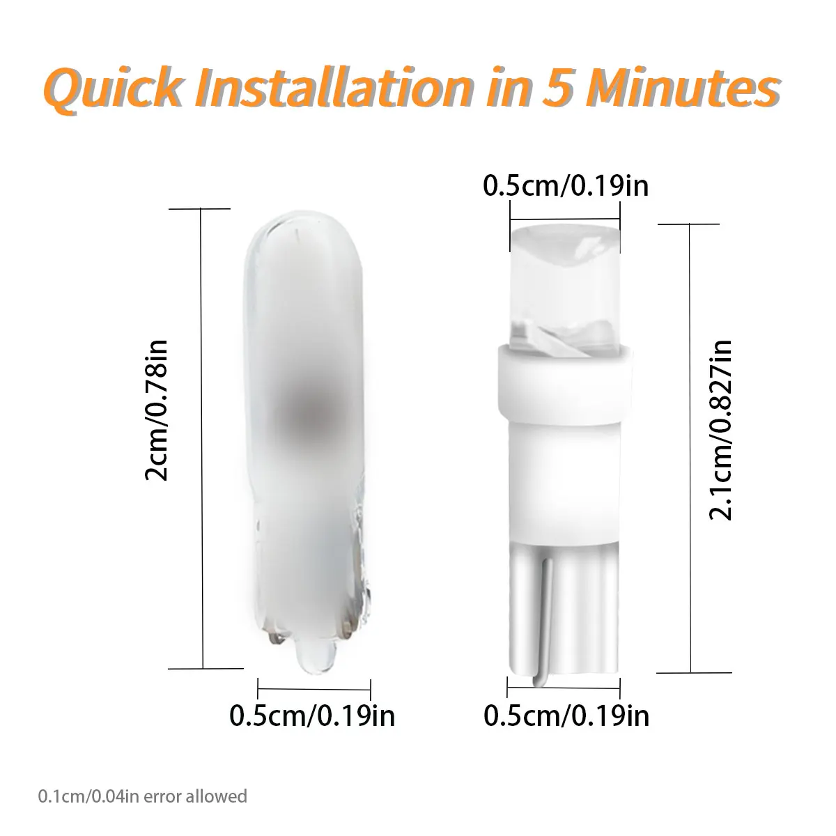 Vibrant Set of T5 Automotive LED Bulbs 6 Vibrant Set of T5 Automotive LED Bulbs - Image 6