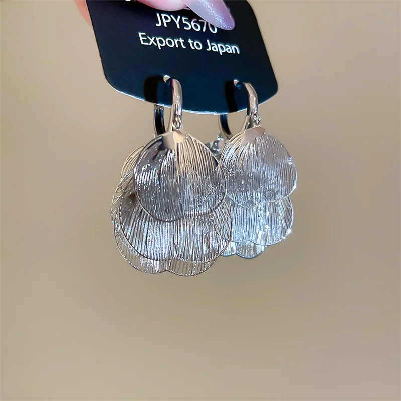 Elegant White Copper Alloy Drop Earrings 4 Elegant White Copper Alloy Drop Earrings - Image 4