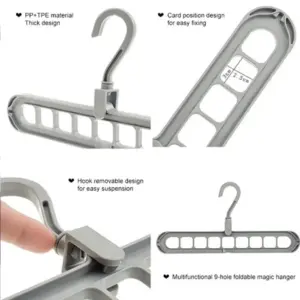 9-Hole Space-Saving Magic Hanger 11 S60278d3d45944a8b9350ac5ae77d86b4T