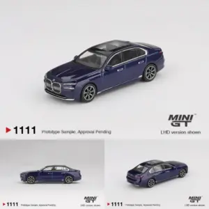 MINI GT BMW i7 xDrive60 Tanzanite 1:64 Model