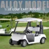 Miniature 1:20 Scale Alloy Golf Cart Model Car