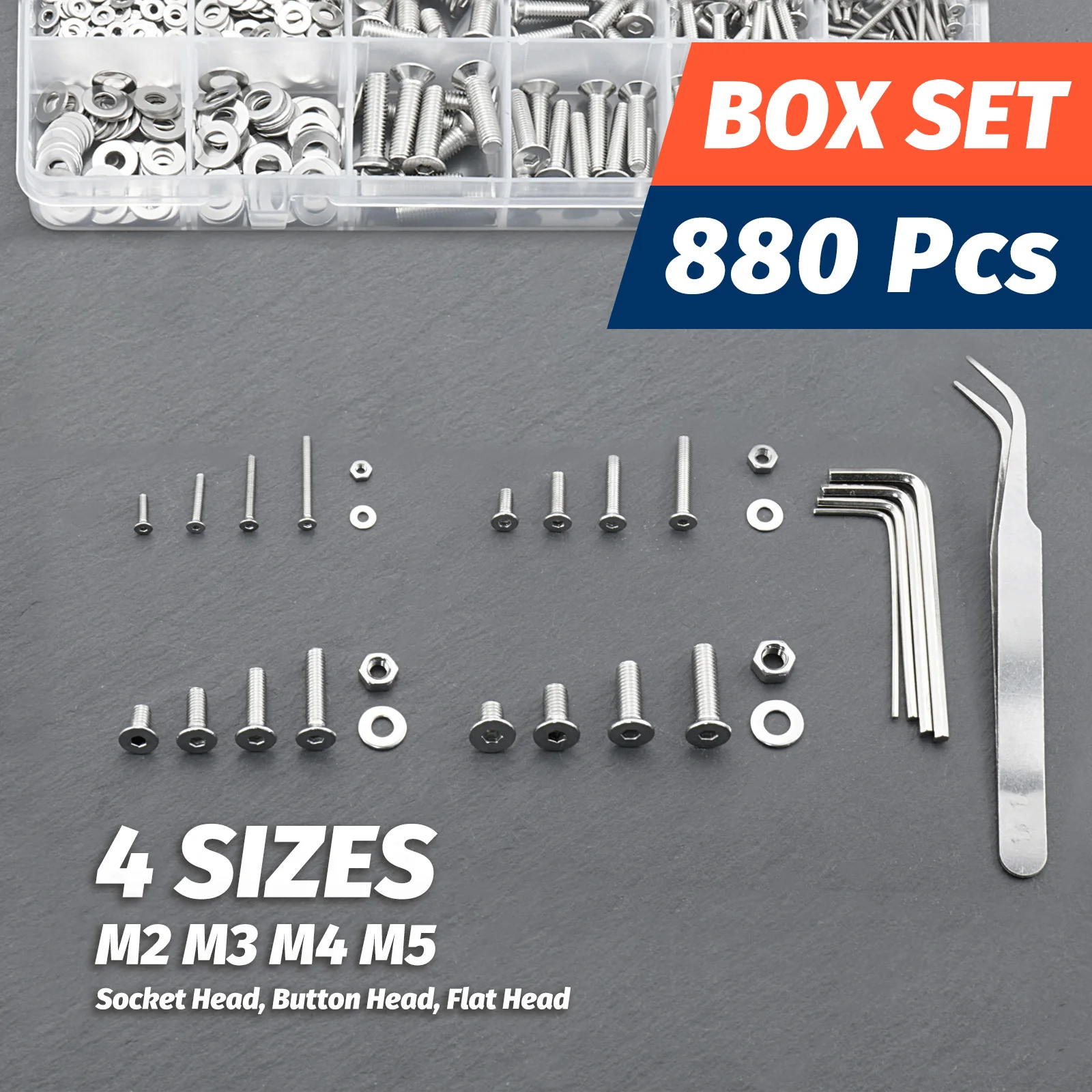Stainless Steel Hardware Kit 880 pcs 3 Stainless Steel Hardware Kit 880 pcs - Image 3
