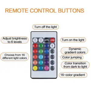 Portable LED Night Light with 16 Colors 15 S6127444b8685467ab6f7fcd27ad76376a