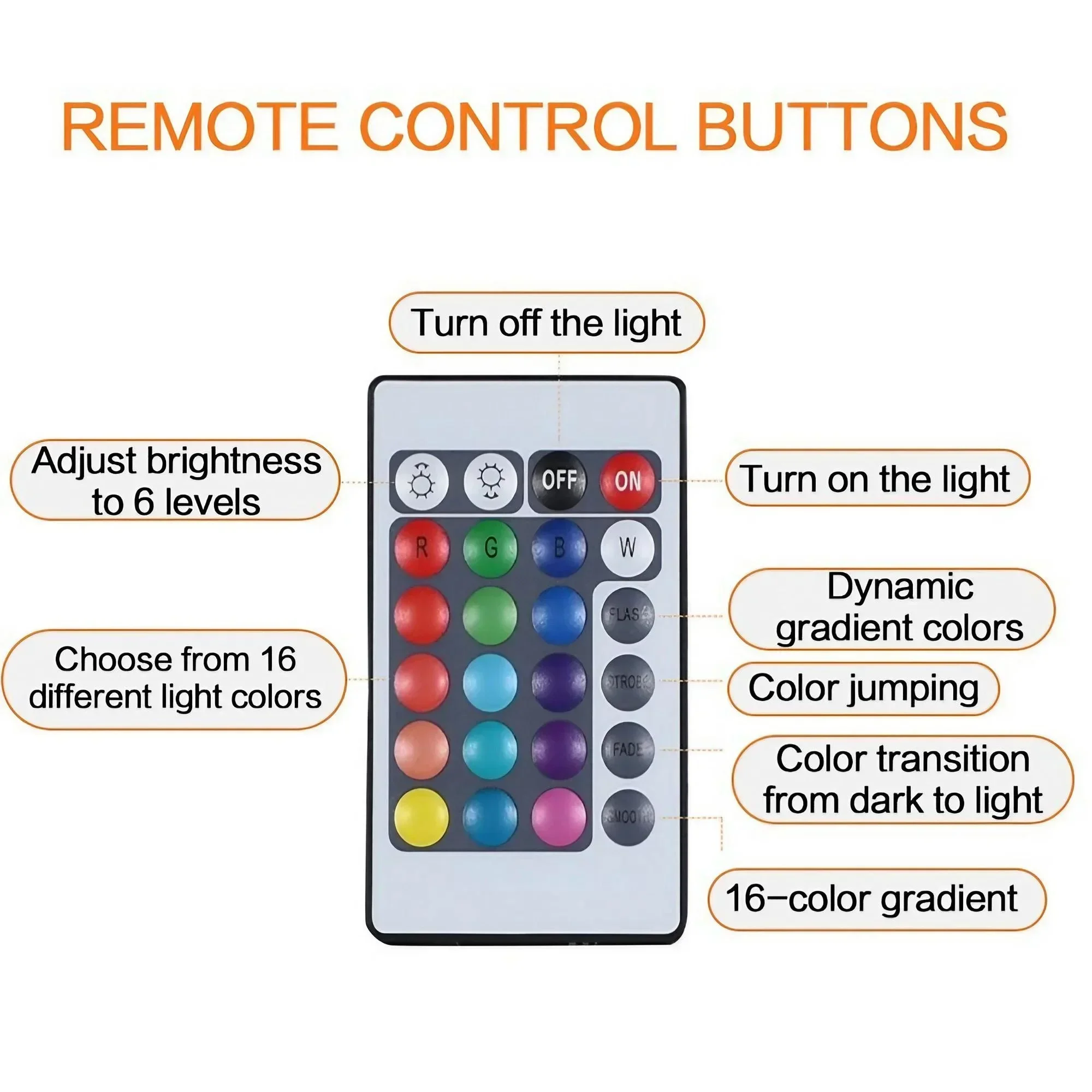 Portable LED Night Light with 16 Colors 6 Portable LED Night Light with 16 Colors - Image 6