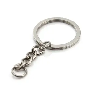 Elegant 30mm Metal Key Rings with Chains 11 S61d719e1f1844e5ba9122c84e1eaee1eE