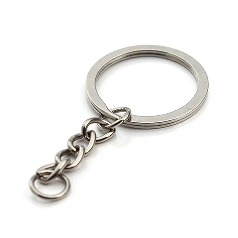 Elegant 30mm Metal Key Rings with Chains 4 Elegant 30mm Metal Key Rings with Chains - Image 4
