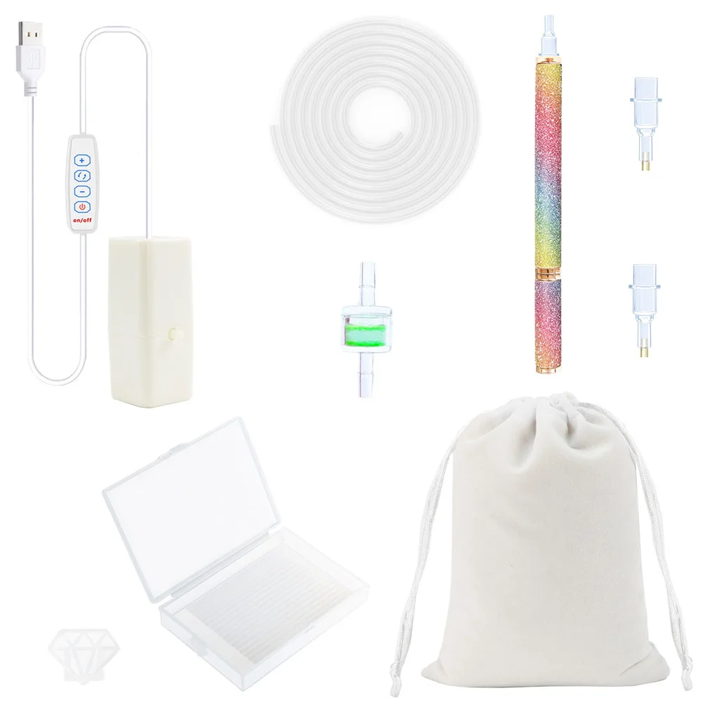 Sparkling Rainbow Gradient Diamond Art Pen Set 8 Sparkling Rainbow Gradient Diamond Art Pen Set - Image 8