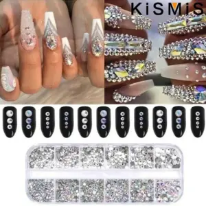 Sparkling Rhinestone Nail Art Decoration Set 11 S625357693589426f909f6e4d6fc6b9dcB