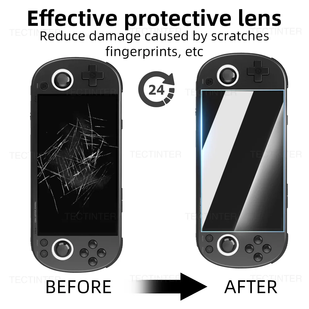 Ultra-Clear Tempered Glass Screen Protector for Trimui Smart Pro 4 Ultra-Clear Tempered Glass Screen Protector for Trimui Smart Pro - Image 4