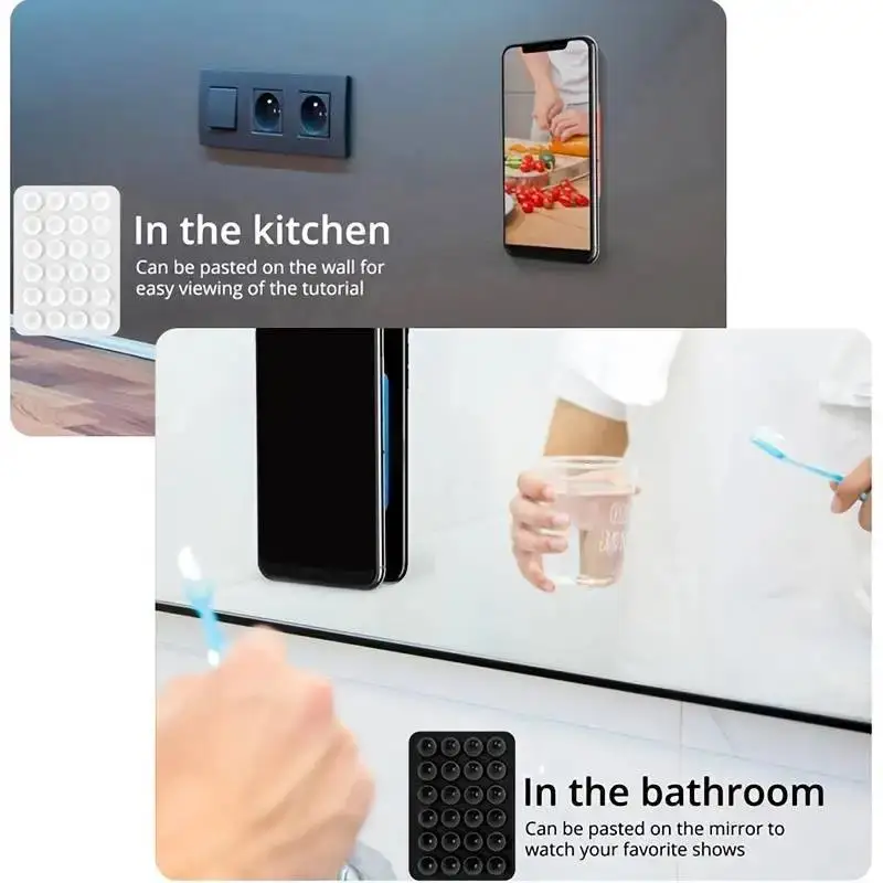 Transparent Silicone Phone Holder with Suction Pad 3 Transparent Silicone Phone Holder with Suction Pad - Image 3