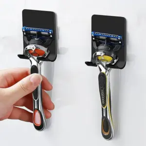 Sleek Black Wall Mount Razor Organizer Set 10 S62c6cf8f30d54e8fb3889f31f2bae384a