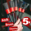 Set of 5 Car Detailing Brushes for Interior & Exterior