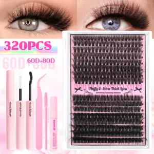 DIY Eyelash Extension Kit with Cluster Lashes 17 S632bd36c996a421498cd9394299931e9T