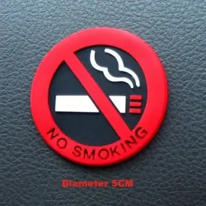 Vehicle No Smoking Sticker 5cm Vinyl 14 S63c748d7a8d9415db59338fdc95d428aS