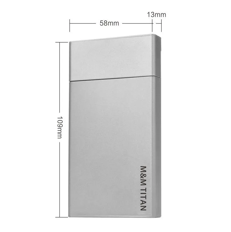 Titanium Cigarette Case 109x58x13mm, 45g 9 Titanium Cigarette Case 109x58x13mm, 45g - Image 9
