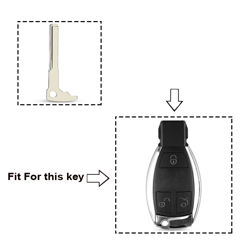 Uncut Mercedes-Benz Key Blade for Models 8 Uncut Mercedes-Benz Key Blade for Models - Image 8