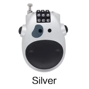 Cute Pig Bicycle Lock with Steel Cable 15 S65b16605ce464b5ea821958e4798bf66a