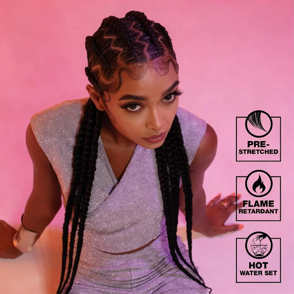 38-Inch Synthetic Braiding Hair for Box Braids 2 38-Inch Synthetic Braiding Hair for Box Braids - Image 2