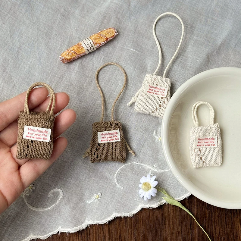 Miniature Knitted Doll Shoulder Bag in 4 Colors 2 Miniature Knitted Doll Shoulder Bag in 4 Colors - Image 2