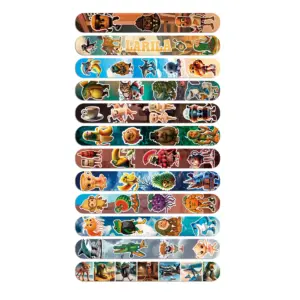 Colorful PVC Slap Bracelets for Kids 9 S66f9c4346435401f85d2ebda2f937a65S