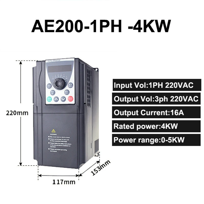 5.5KW Industrial VFD Frequency Inverter 10 5.5KW Industrial VFD Frequency Inverter - Image 10