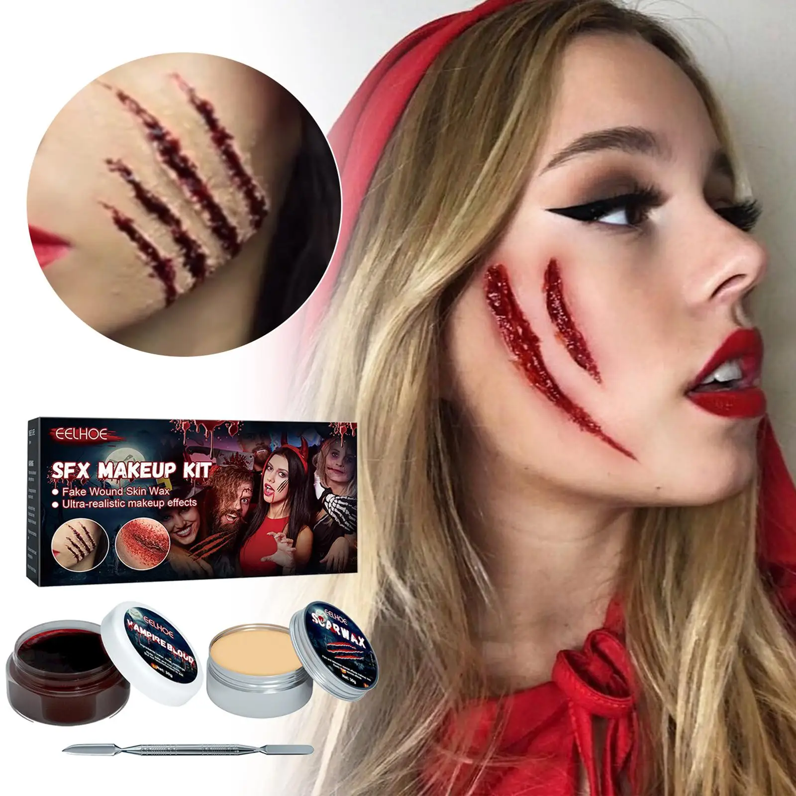 Realistic Horror Makeup Kit for Scars 2 Realistic Horror Makeup Kit for Scars - Image 2