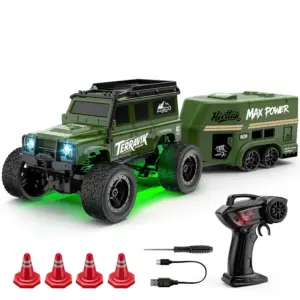 Mini Off-Road RC Truck with Trailer 16 S676b26b265534dddab971a7fd7416a4du