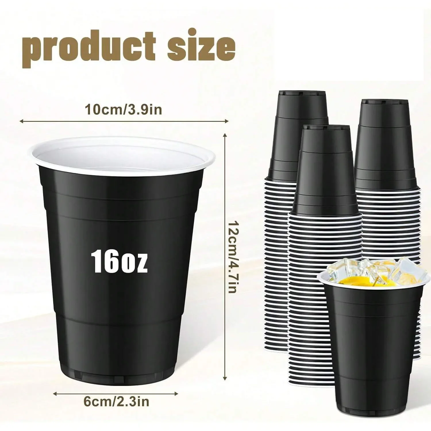 Black Disposable Cups for Events 5 Black Disposable Cups for Events - Image 5