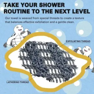 Dual-Sided Exfoliating Back Scrubber 100cm 13 S68028b219b7a4f7fb19d6b87ad1ff641A