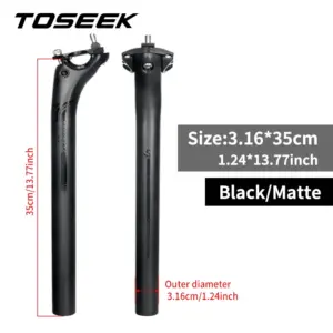 Carbon Bike Seatpost 27.2/30.8/31.6mm 350/400mm 19 S685dc81fada24ff88ef095d35c6b452aE