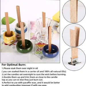 Handmade Soy Wax Candle Wooden Wick Set 12 S6880009db4d04a9095a79645120c592eX