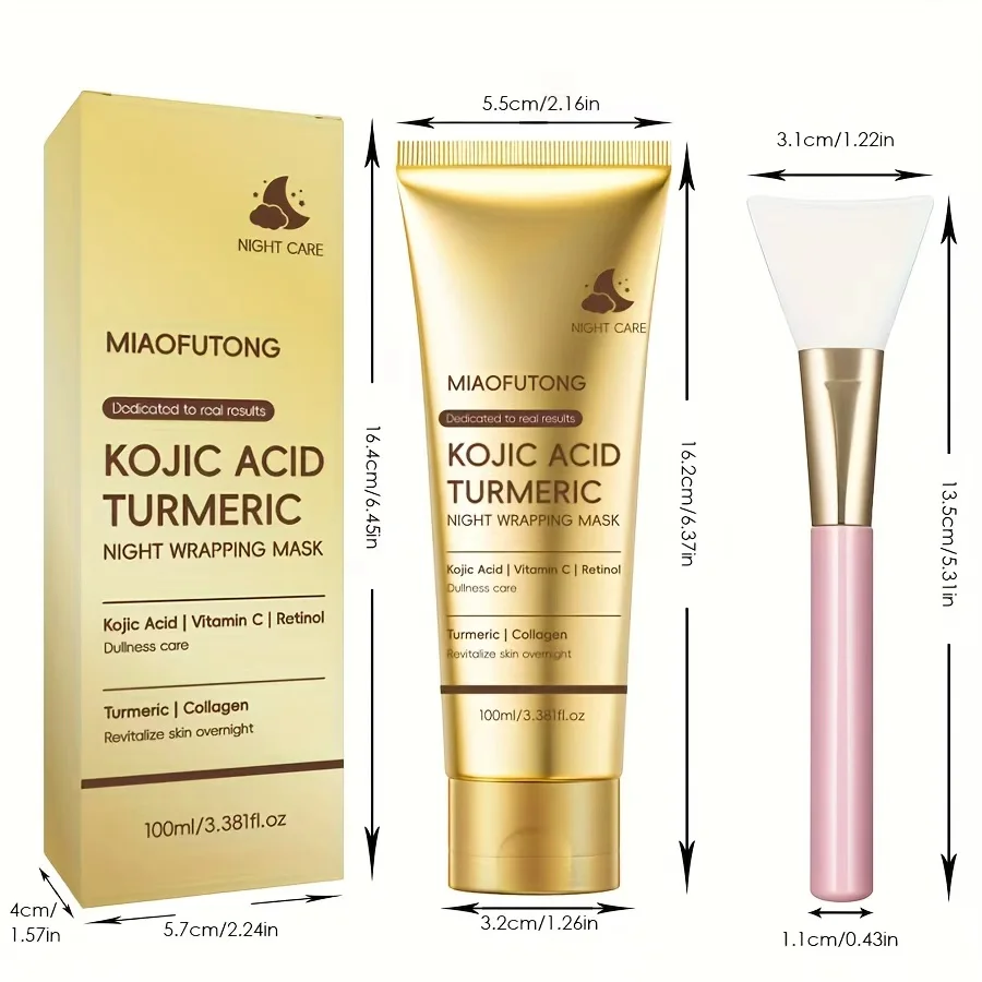 Kojic Acid Turmeric Night Mask 100ml 9 Kojic Acid Turmeric Night Mask 100ml - Image 9